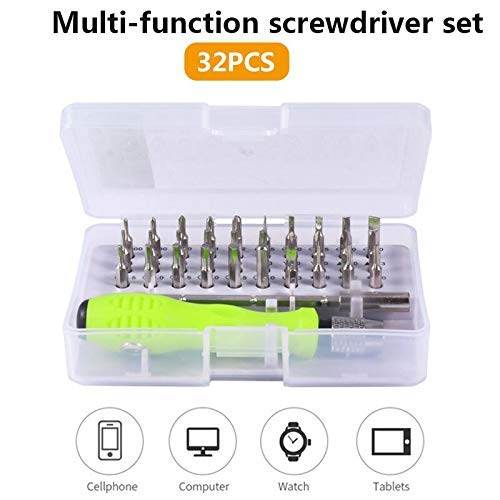 Ezalla 32 in 1 Interchangeable Multipurpose Mini Magnetic Slot Wrench Bits Repair Tools Kit Screwdriver Set for Home Appliances | Laptop | Mobile | Computer Magnetic Flexible Extension Rod 1