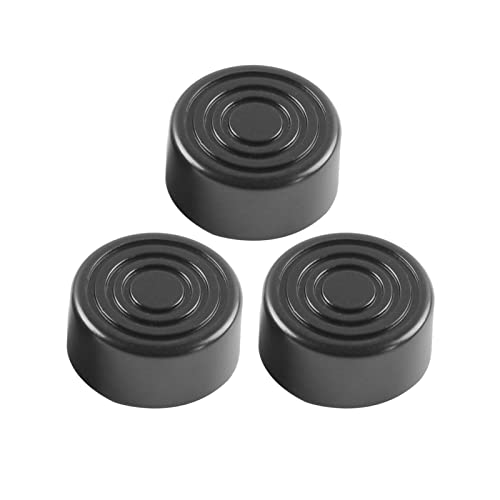 KOCAN 3pcs Footswitch Topper Protector Pare-Chocs ABS pour pédale d'effet Guitare Noir,Dessus de pédale