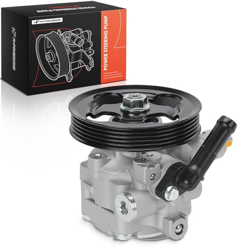 A-Premium Power Steering Pump, with 5-Groove Pulley & Hose Barb, Compatible with Subaru Impreza 2008-2014, WRX 2013-2016, WRX STI 2013-2021 by A-premium - Used condition - CA$116.21