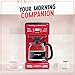 Nostalgia Retro 12-Cup Programmable Coffee Maker With LED Display, Automatic Shut-Off & Keep Warm, Pause-And-Serve Function, Red