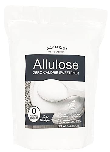BetterTaste Allulose Sweetener, Zero Calorie Granulated Sugar Substitute (5 lb), Non-GMO, Non Erythritol, Gluten Free & Vegan Keto Sweetener