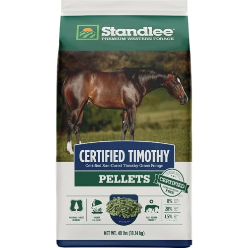 Standlee Certified Timothy Pellets for Horses, 40 lbs