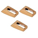 SAVITA 3pcs Aiguilles Platine Vinyle, Résistantes Aiguille Tourne Disque Rechange Pratiques Platines Vinyles Accessoires pour Systèmes Hi-FI Domestiques et Gramophones de Collection Vintage