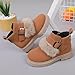 Girls Winter Boot Soft Warm Fur Snow Boots Fashion Solid Color Short Hiking Work Boots Non Slip Breathable Shoes