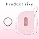 lasuroa 2stk Silikonhülle Kompatibel mit Touchland Handdesinfektionsspray 30ml, Schutzhülle mit Feder-Ring Nebel Schlüsselanhänger Halter Reisefreundliches Desinfektionsspray Zubehör (Rosa)