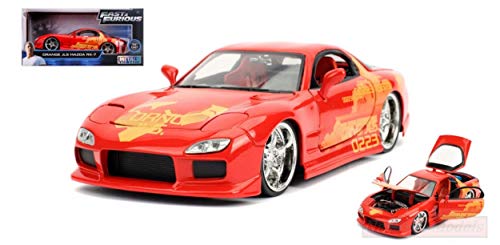 Compatible con Orange JLS Mazda RX-7 Fast & Furious 1:24 DIECAST JADA30747