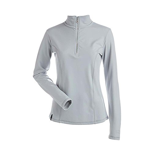 NILS Womens Robin 1/4 Zip T-Neck (Silver/Large)