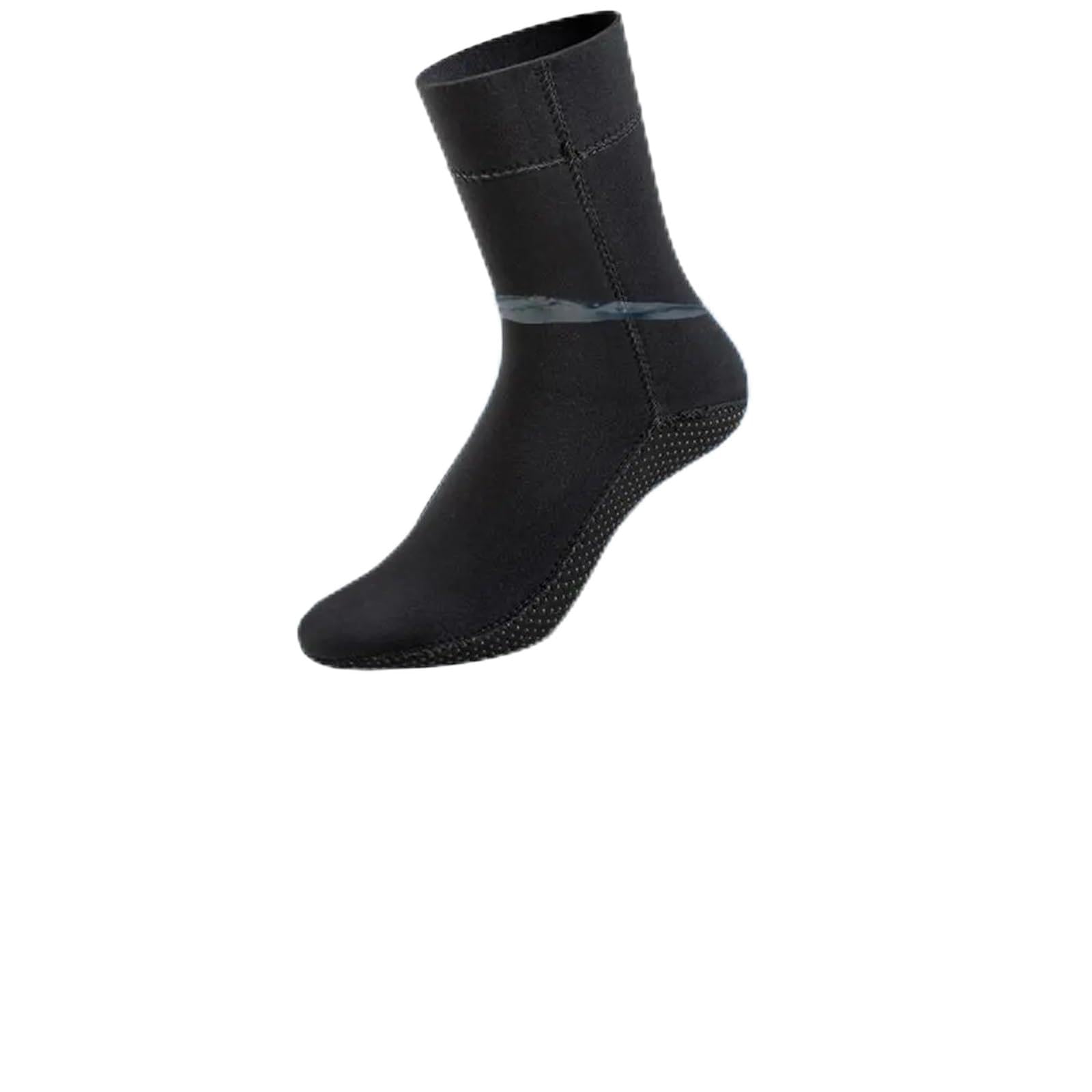 Wasserdichte Socken Socken, wasserdichte Mid-Tube-Strandvolleyballsocken, rutschfeste Sohle, Outdoor-Wassersportsocken for Surfen, Skifahren FüR Wie Laufen