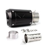 Slip-On-Motorrad-Escape-Auspuff Für R1 R6 MT09, Modifizierte Schnittstelle, Mittlerer Verbindungsrohr-Schalldämpfer, 51 Mm, 60 Mm Straße(1. 51mm)