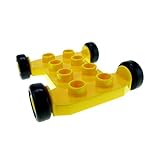 1 x Lego Duplo Fahrzeug Fahrgestell gelb 2x4 für Mischer Betonmischer Auto Baustelle Unterbau 42092 c01