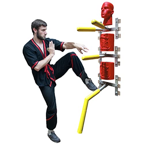 Manichino da parete per allenamento di arti marziali con braccio e gamba a molla, bersaglio di reazione da boxe autoportante per uso domestico