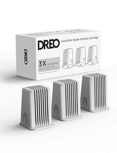 Image of DREO Scale-inhibitor Cartridge 3-Pack for Evaporative Humidifier, Compatible with DREO Humidifier 774S, Improve Water Quality, Healthier Mist Output, Eliminate White Dust, Easy to Clean, Replaceable