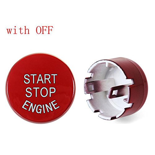 Thor-Inst Start Stop Button Push Button Ignition Switch For Bmw F Series 1 2 3 4 5 6 7 Series X1 X3 X4 X5 X6 F20 F21 F30 F31 F10 F11 F01 F48 F25 F15 F16-Replacement Button Cover Cap (Ferrari Red) #TOP1