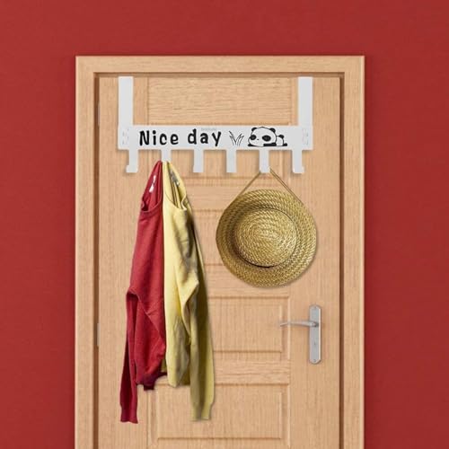 Image of Solitude Pack of 3 Heavy Duty Carbon Metal Over Door Hanger for Clothes, Drill Free Door Hanging Hooks for Bathroom, Bedroom | Scarf, Coat, Towel Holder (White)