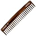 Giorgio G47 Large 6 Inch Hair Detangling Comb, Wide Teeth for Thick Curly Wavy Hair. Long Hair Detangler Comb For Wet and Dry. Handmade of Quality Cellulose, Saw-Cut, Hand Polished, Tortoise Shell