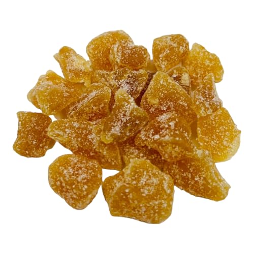 Jengibre Confitado Con Azúcar 25g - 1,95Kg - Snack Dulce y Picante (40 grammos)