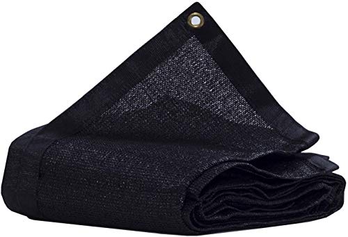 Sucastle 70% Bloqueador Solar UV Pantalla de Tela Resistente a la Sombra Neta for la Cobertura Vegetal Invernadero con Ojales Negro Borde Grabado con Gromments (Size : 1mx2m) Cover