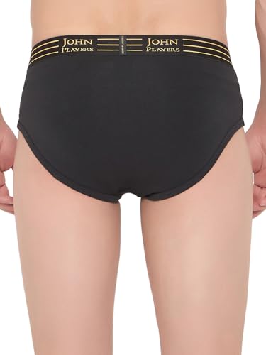 Image of John Players Pack of 2 Cotton Brief Underwear for Men with Striped Waistband