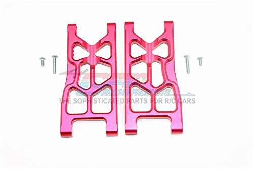 GPMAluminium Rear Lower Arms For Arrma 1:10 Granite 4X4 / Big Rock Crew Cab 4X4 3S / Vorteks 4X4 3S - 1Pr Set Red