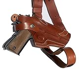 AYSESA 1911 Leather Shoulder Gun Holster - Compatible with Kimber, Colt, S&W, Remington, Sig, Ruger - Concealed Carry Rig (No Rails/Accessories) (Tan Brown) AYSESA 1911 Leather Shoulder Gun Holster - Compatible with Kimber, Colt, S&W, Remington, Sig, Ruger - Concealed Carry Rig (No Rails/Accessories) (Tan Brown)