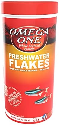 Omega One Freshwater Flakes, 2.2 oz