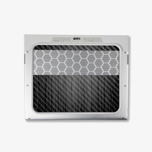 Image of MightySkins Carbon Fiber Skin Compatible with Alienware X14 R2 (2023) Full Wrap Kit - Black Wood | Protective, Durable Textured Carbon Fiber Finish | Easy to Apply & Change Styles | Made in The USA
