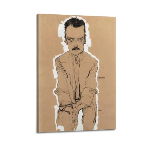 Lienzo de pared de Egon Schiele con impresión estética de alta calidad 1