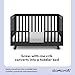 Storkcraft Beckett Convertible Crib (Black) – Converts from Baby Crib to Toddler Bed and Daybed, Fits Standard Full-Size Crib Mattress, Adjustable Mattress Support Base
