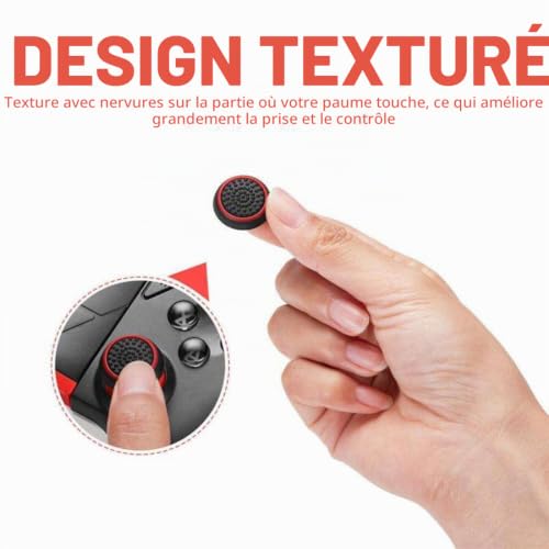 LYQNIHOB 16 PCS Boîte à clés en silicone avec protections joystick pour manette PS4, Xbox 360, PS3 - Embouts en silicone pour joystick inclus – vue 3