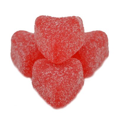 Cherry Jelly Hearts - 5 lb.