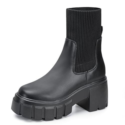 FISTORY Women's Chelsea Platform Ankle