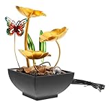 Petite fontaine d'eau intérieure - petite fontaine cascade, construction légère, facile à utiliser. vous pouvez l'utiliser en toute confiance.