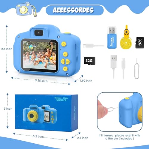 image for Desuccus Kids Camera Toys Christmas Birthday Gifts for Boys and Girls 