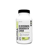 NutraBio Glucosamine Chondroitin & OptiMSM Supplement, Joint Support Formula - 150 Capsules (150 Count)