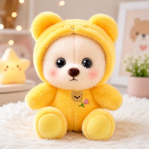 Image of SCOOBA Adorable Hoodie Teddy Soft Toy 30cm (Hoodie Teddy Yellow)