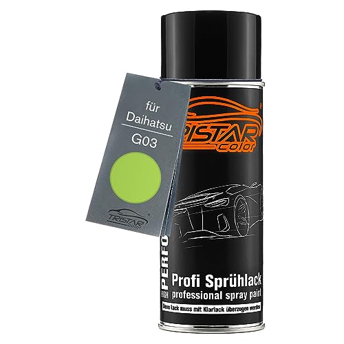 TRISTARcolor Vernice per auto Bomboletta spray per Daihatsu G03 Lime Green Bomboletta a spruzzo di vernice di base da 400ml