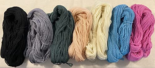 Kondoos Pure Wool Yarn. 3-Ply Soft Yarn For Hand Knitting And Crochet (1 Hank Of Abt. 150 Gr / 5,3 Oz). (English Green) #TOP2