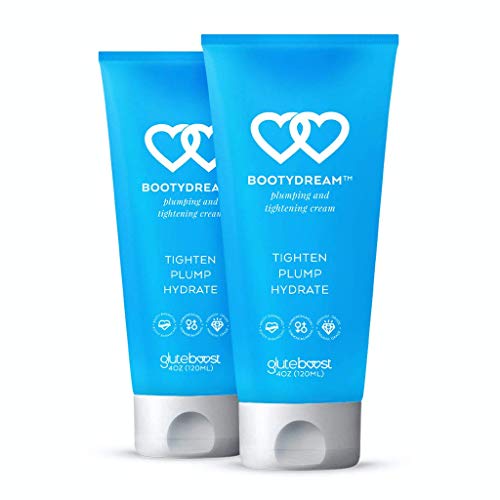 GLUTEBOOST BootyDream Moisturizing Glute Cream - Bootifying Skin Firming & Tightening Lotion Cream for Rounder Bum - Natural Butt Cream For Women with Volufiline, Lavender & Coconut Oil - 2 Month