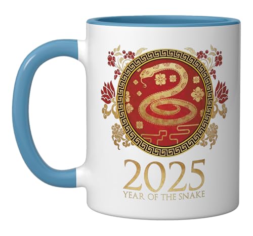 Taza de cerámica Año Nuevo Chino 2025 Serpiente Dragón miniatura 1