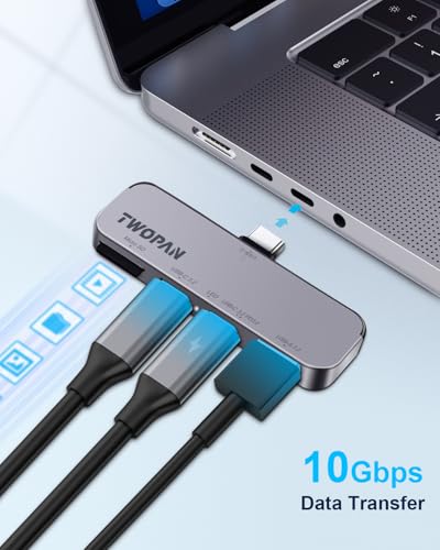 Hub USB C iPhone ProRes en aluminium ultra fin TWOPAN