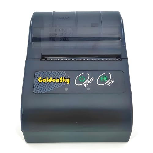 Mini Impressora Goldensky Térmica Portátil 58mm Bluetooth Sem Fio Compatível com Celular ou Computad