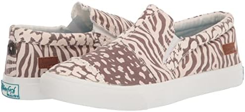 Blowfish Malibu Women's Maddox Canvas Sneaker, Boba Tea City Kitty/Spots/Zebra, 7.5 | Image 6