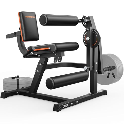 FEIERDUN 4-in-1 Adjustable Leg Extension Curl Machine - 700lbs Capacity Leg Extension Machine for Lower Body Workouts - Adjustable Leg Curl Machine, Home Gym Weight Machine, Black