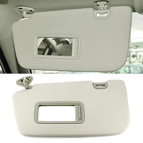 USTAR Gray Left Driver Sun Visor Fit for Subaru Impreza WRX STI 2008-2014 Without Vanity Light Replace 92011FG032ME