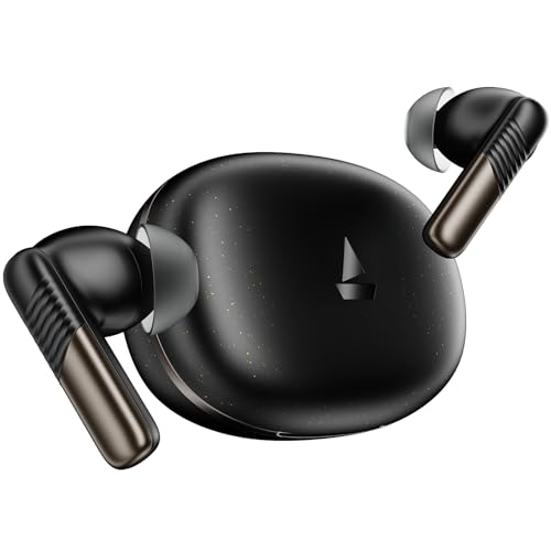 boAt (2025 Launch Airdopes Prime 412, 4Mics AI-ENx Tech, 50 Hrs Battery, Multipoint Connectivity,Fast Charge, App Support, Bluetooth Earbuds, TWS Ear...