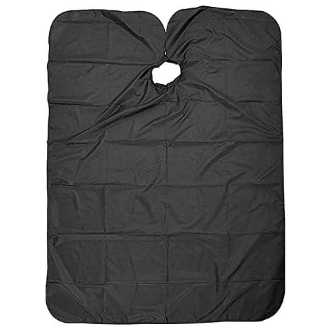 Zale Yardley Barber Cape, Hair Cutting Cape, Apron, Hairdressing Cape, Waterproof Hairdressers Gown for Hair Styling & Coloring (Black) Cover