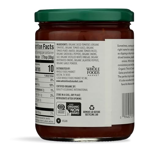 Image of 365 By Whole Foods Market, Organic Thick & Chunky Mild Salsa, 16 Ounce
