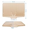 Silicone Dish Drying Mat for Kitchen Countertops and Sinks,19 x13.7 Inch Non Slip Heat Resistant Mat with Built In Drainage System,For Refrigerator and Drawer Liners (beige, 19 x13.7 Inch) #1