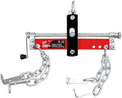 BIG RED T32100 Torin Engine Hoist Shop Crane Accessory: Steel 3 Position Engine Leveler with Adjustable Handle, 3/4 Ton (1,500 lb) Capacity, Red