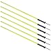 YRHome Slalomstangen Fussball Set 150cm Slalom Poles 6 Slalom Stangen mit Erdspieß Sprunghafte Agilität Stangen Fussball trainingszubehör für Koordinationstraining, Slalom, Fußball, Hundetrainingsset